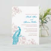 Faire-part de mariage de Peacock (Debout devant)