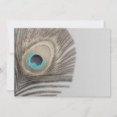 Faire-part de mariage de Peacock de Silver Eleganc (Dos)