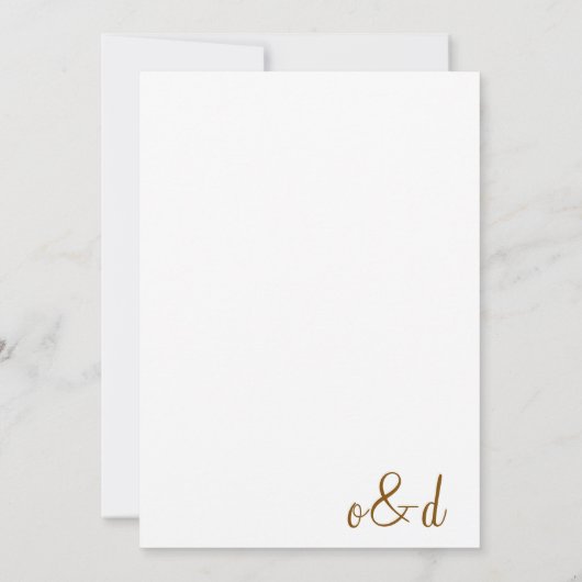 Faire-part de mariage de peinture du lieu (Dos)