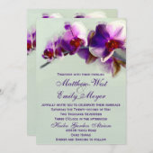 Faire-part de mariage de peinture radieuse sur orc (Devant / Derrière)