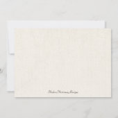 Faire-part de mariage de Pennant de corail de Burl (Dos)