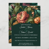 Faire-part de mariage de pétales de fleurs (Devant / Derrière)