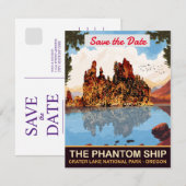 Faire-part de mariage de Phantom Ship Crater Lake (Devant / Derrière)