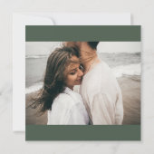 Faire-part de mariage de photo Floral blanc (Dos)