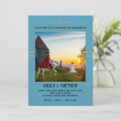 Faire-part de mariage de photo médiévale de Bohême (Debout devant)