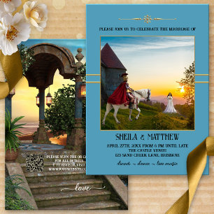 Faire-part de mariage de photo médiévale de Bohême