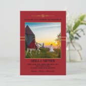 Faire-part de mariage de photo médiévale de Bohême (Debout devant)