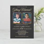 Faire-part de mariage de photos de vieille école (Debout devant)