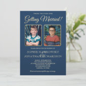 Faire-part de mariage de photos de vieille école (Debout devant)