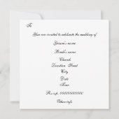 Faire-part de mariage de pingouins de couleur past (Dos)