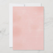 Faire-part de mariage de pivoines florales roses (Dos)