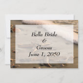 Faire-part de mariage de plage (Dos)