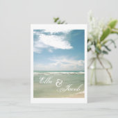 Faire-part de mariage de plage (Debout devant)