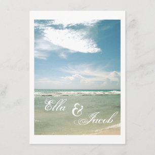 Faire-part de mariage de plage