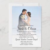 Faire-part de mariage de plage (Devant)