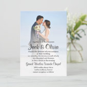 Faire-part de mariage de plage (Debout devant)