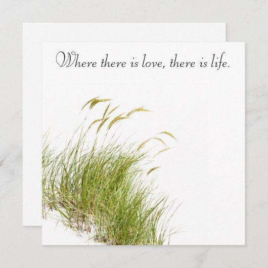 Faire-part de mariage de plage (Devant / Derrière)