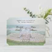 Faire-Part de Mariage de Plage Adorable (Debout devant)