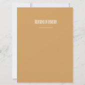 Faire-part de mariage de plage de coucher du (Dos)