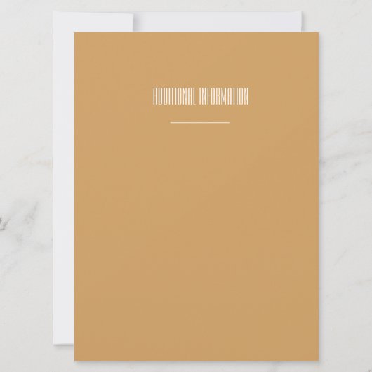 Faire-part de mariage de plage de coucher du (Dos)