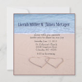 faire-part de mariage de plage de do-it-yourself (Devant)