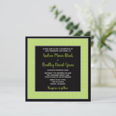 Faire-part de mariage de points Polka personnalisa (Debout devant)