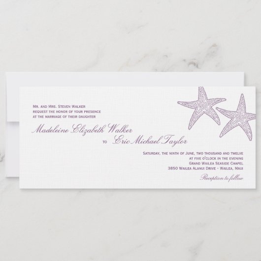 Faire-part de mariage de poisson d'eau douce (Devant)