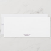 Faire-part de mariage de poisson d'eau douce (Dos)