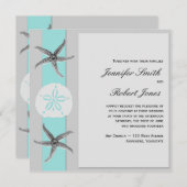 Faire-part de mariage de poisson d'eau et de poiss (Devant / Derrière)