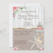 Faire-part de mariage de poisson étoilé de plage (Devant)