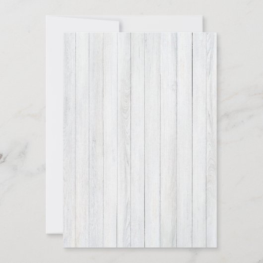 Faire-part de mariage de poisson étoilé de plage (Dos)