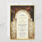 Faire-part de mariage de porte de jardin enchanté (Devant)