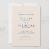 Faire-part de mariage de portrait formel Parker (Devant)