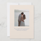 Faire-part de mariage de portrait formel Parker (Dos)