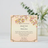 Faire-part de mariage de posh à l'aquarelle de l'o (Debout devant)