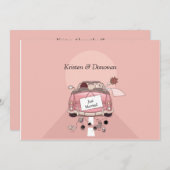 Faire-part de mariage de poste marié (Devant / Derrière)