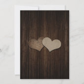 Faire-part de mariage de pot de tournesol en bois (Dos)