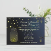 Faire-part de mariage de pot et de luciole de (Debout devant)