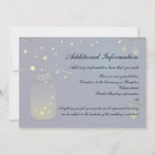 Faire-part de mariage de pot et de luciole de (Dos)