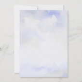 faire-part de mariage de prairie de lavande aquare (Dos)