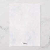 Faire-part de mariage de printemps à l'aquarelle d (Verso)