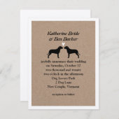 Faire-part de mariage de puces (Devant / Derrière)