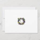 Faire-part de mariage de raisins de Napa (Dos)