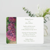Faire-part de mariage de raisins Napa (Debout devant)
