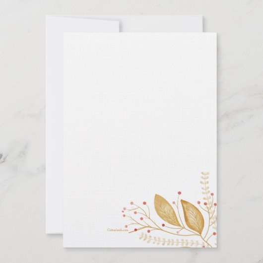 Faire-part de mariage de remise sucrée (Dos)