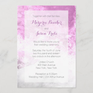 Faire-part de mariage de remous d'aquarelle -