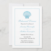 Faire-part de mariage de répétition de plage Seash (Devant)