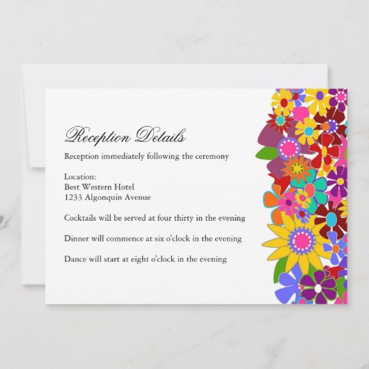 Faire-part de mariage de ressort (Dos)