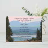 Faire-part de mariage de rêve du lac Misty Mountai (Debout devant)