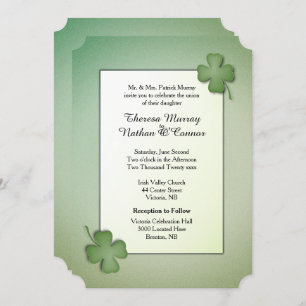 Faire-part de mariage de rêve irlandais